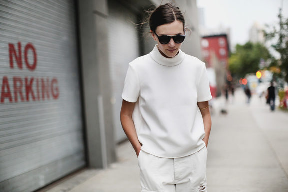 Street style - White Look for NYC — Cup of Couple